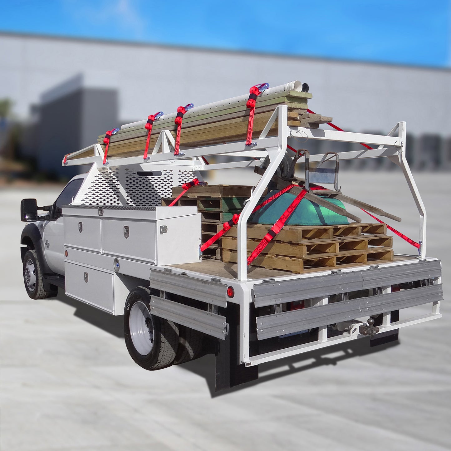 Snap-Loc E-Track Single Truck & Trailer Anchor Kit – 6-Pack with 2” x 16 ft Ratchet Straps, 4,400 lb