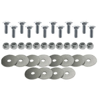 Carriage Bolt Set 5/16 x 1 Inch Zinc, Fastens 6 Snap-Loc E-Track Singles
