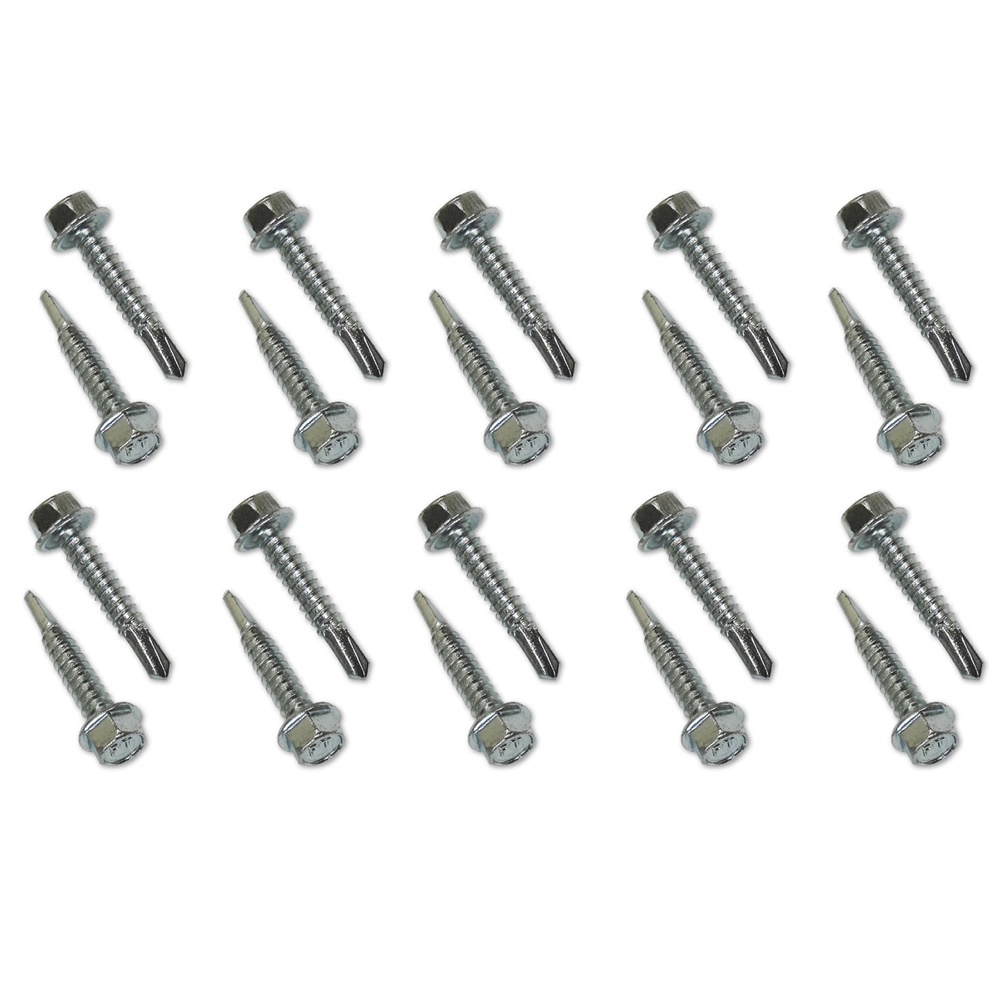 E-Track Self-Drilling Metal Screw 20-Piece Set 1/4 x 1-1/4 Inch