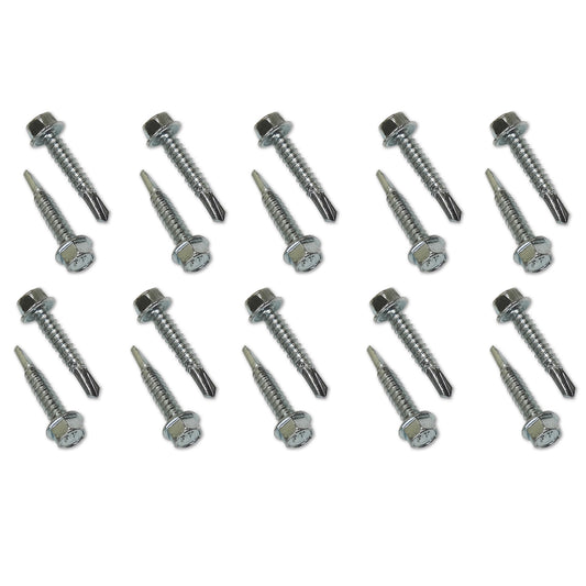 E-Track Self-Drilling Metal Screw 20-Piece Set 1/4 x 1-1/4 Inch