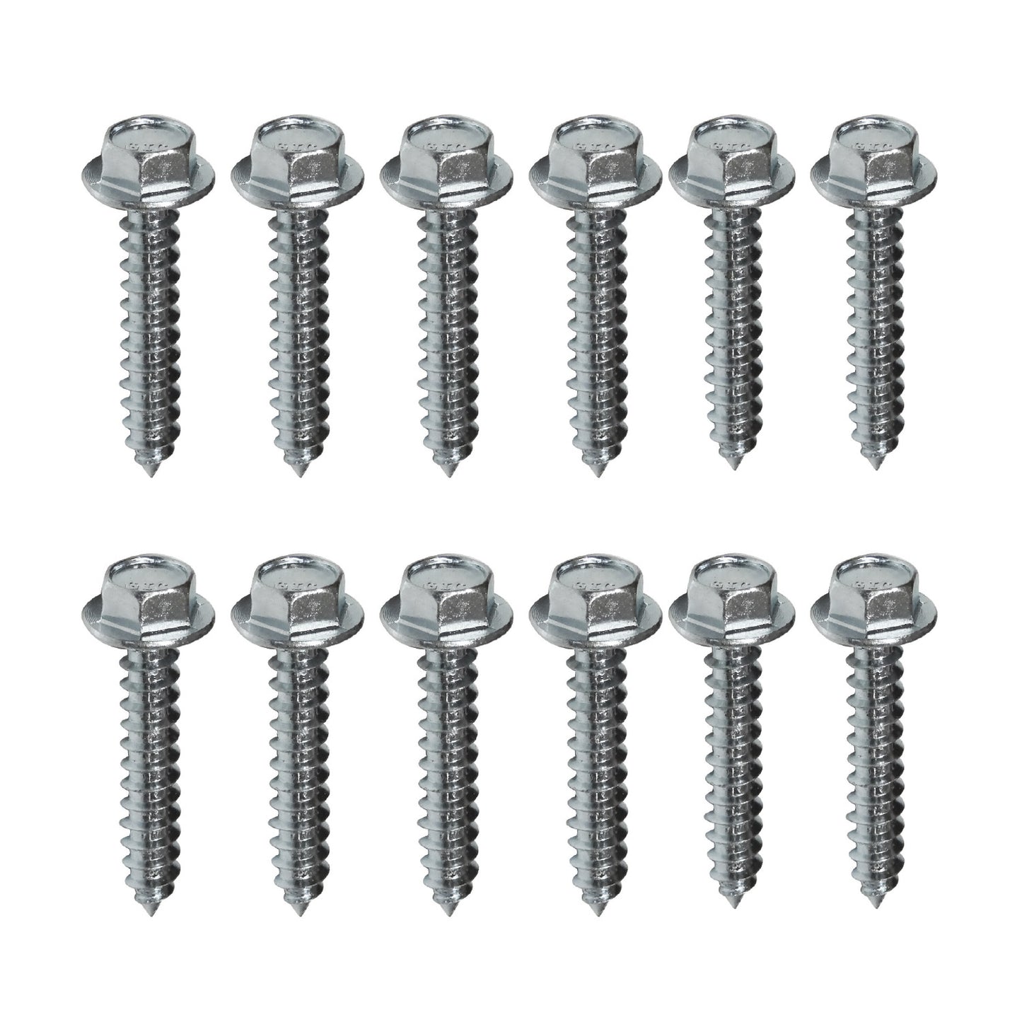 Lag Screw Set 5/16 x 1-5/8 Inch Zinc, Fastens 6 Snap-Loc E-Track Singles