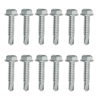 Self-Drilling Screw Set 5/16 x 1-1/4 Inch Zinc, Fastens 6 Snap-Loc E-Track Singles
