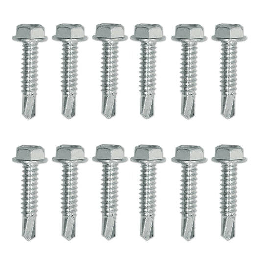 Self-Drilling Screw Set 5/16 x 1-1/4 Inch Zinc, Fastens 6 Snap-Loc E-Track Singles