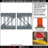 Snap-Loc E-Track Single Anchor – Weld-On Contoured Unfinished 6-Pack, Logistic Tie-Down
