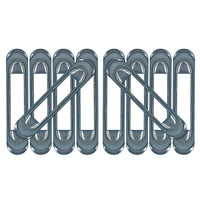 Weld-On Unfinished Snap-Loc E-Track Single Anchor – Weld-On Unfinished 10-Pack with Zinc Rust Protection, Logistic Tie-Down