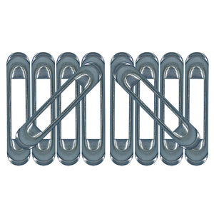 Weld-On Unfinished SNAP-LOC E-Track Single Strap Anchor 10-Pack (zinc rust protection), Logistic Tie-Down for Pickups, Trucks, Trailers