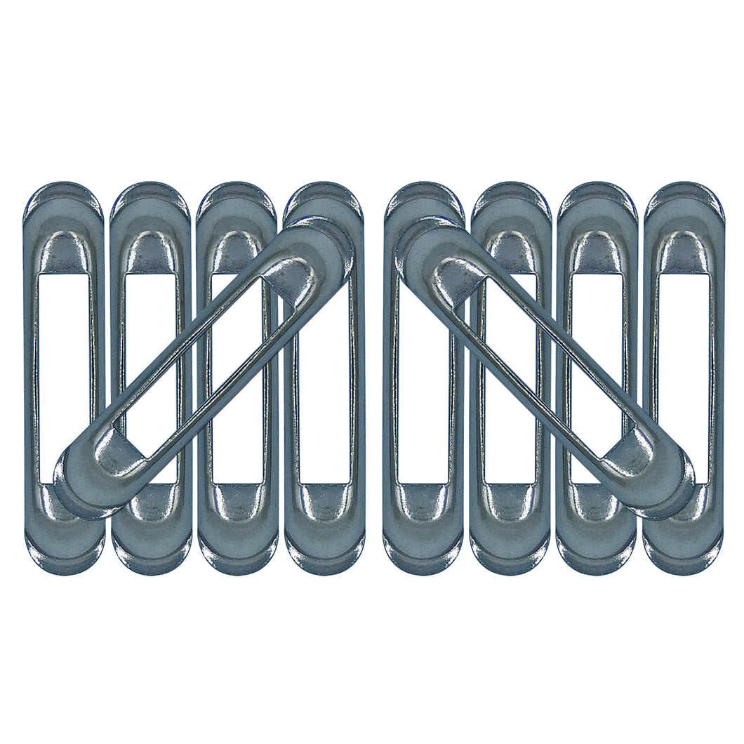Weld-On Unfinished SNAP-LOC E-Track Single Strap Anchor 10-Pack (zinc – SNAP -LOC CARGO CONTROL
