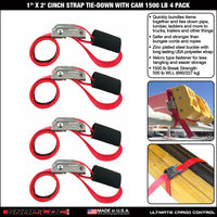 Snap-Loc 1 in x 2, 3, 6 ft Cinch Cam Strap – 1,500 lb