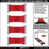Snap-Loc 2” x 7” Dolly Connector Strap – 4,400 lb – 2-Pack