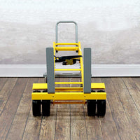 E-Track Hand Truck – All-Terrain, 1,500 lb Capacity with Adjustable Pallet Forks and 6-Wheel 10” Flat-Free Tires