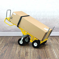 E-Track Hand Truck – All-Terrain, 1,500 lb Capacity with Adjustable Pallet Forks and 6-Wheel 10” Flat-Free Tires