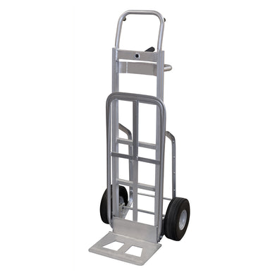 SNAP-LOC 500 lb Aluminum Hand Truck Cart with Expandable Load Bar and 10