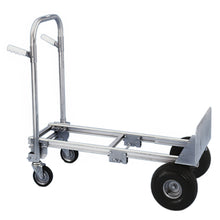 SNAP-LOC 800 lb Aluminum Hand Truck Cart with Convertible Platform and 10" Tires