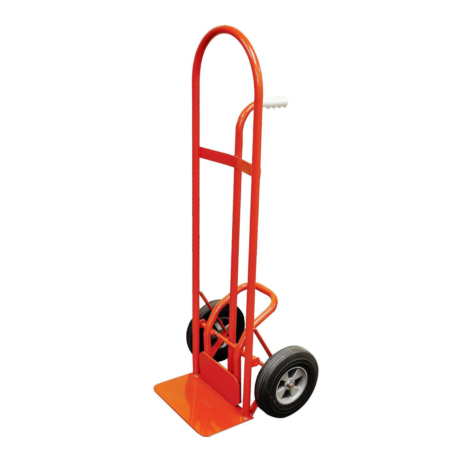 Steel Convertible Hand Truck – 800 lb Capacity with Expandable Platform and 10” Tires (Red)