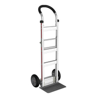 E-Track Aluminum Convertible Hand E-Track Aluminum Hand Truck – 500 lb Capacity with Loop Handle, 8” Solid Rubber Tires and Foldable Storage