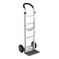 E-Track Aluminum Convertible Hand E-Track Aluminum Hand Truck – 500 lb Capacity with Loop Handle, 8” Solid Rubber Tires and Foldable Storage