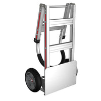 E-Track Aluminum Convertible Hand E-Track Aluminum Hand Truck – 500 lb Capacity with Loop Handle, 8” Solid Rubber Tires and Foldable Storage