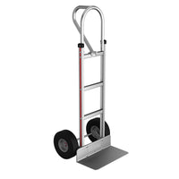 E-Track Aluminum Hand Truck – 500 lb with P-Handle and 10” Microcellular Tires