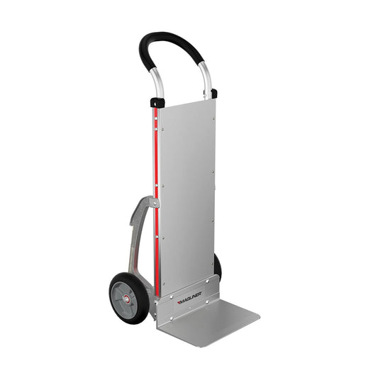 E-Track E-Track Aluminum Hand Truck – 500 lb Capacity with Loop Handle, 8” Microcellular Tires, Stair Skids and Solid Back Plate