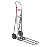 E-Track Aluminum Hand Truck – 500 lb Capacity with Loop Handle, 8” Solid Rubber Tires and Extendable Load Bar