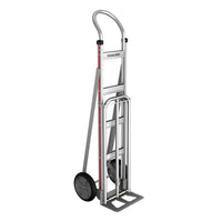 E-Track Aluminum Hand Truck – 500 lb Capacity with Loop Handle, 8” Solid Rubber Tires and Extendable Load Bar