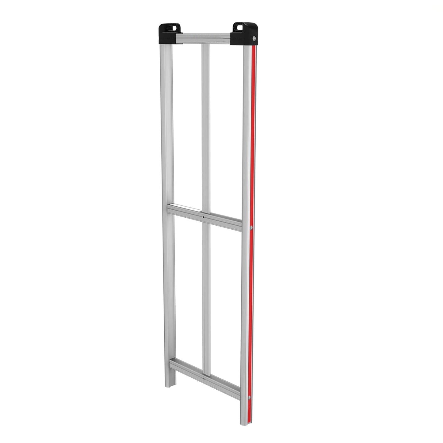 E-Track Aluminum U-Boat Cart – 1,200 lb Capacity, 18” x 60” Deck with Solid Rubber Casters and Removable Handles