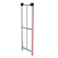 E-Track Aluminum U-Boat Cart – 1,200 lb Capacity, 18” x 60” Deck with Solid Rubber Casters and Removable Handles