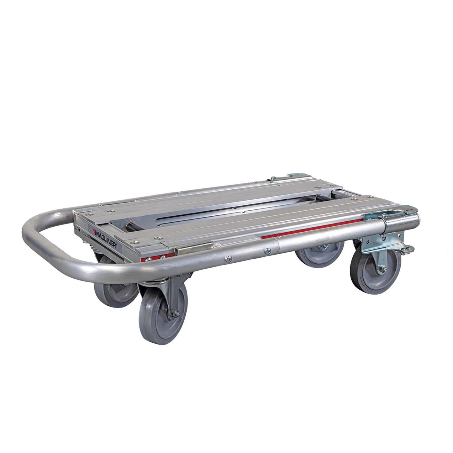 E-Track Aluminum Convertible Hand Truck – 500 lb Capacity with Loop Handle, Solid Rubber Casters and Adjustable Deck