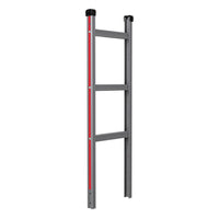 E-Track Aluminum Hand Truck – 500 lb Capacity with Tall Grip Handle, 10” Microcellular Tires, Stair Skids and Brakes