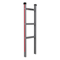 E-Track Aluminum Hand Truck – 500 lb Capacity with Tall Grip Handle, 10” Microcellular Tires, Stair Skids and Brakes