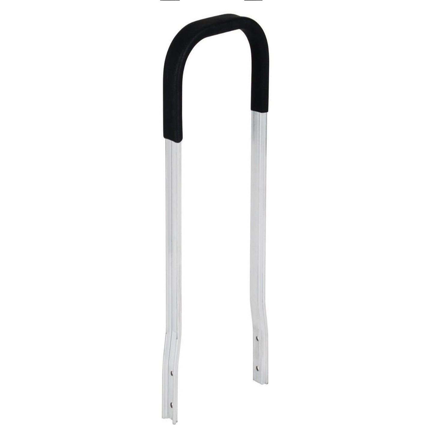 E-Track Aluminum Hand TrE-Track Aluminum Hand Truck – 500 lb Capacity with Tall Dual Grip Handles, 10” Microcellular Tires, Stair Skids and Brakes