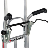 E-Track Aluminum Hand Truck – 500 lb Capacity with Tall Dual Grip Handles, 10” Microcellular Tires, Stair Skids and Brakes
