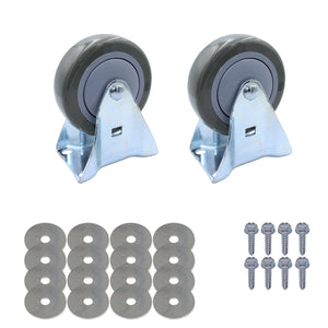 SNAP-LOC Wood Dolly Caster Steering Kit 4" Polyurethane