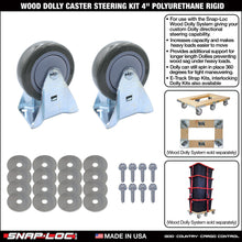 WOOD DOLLY BRACKET KIT  (no casters)
