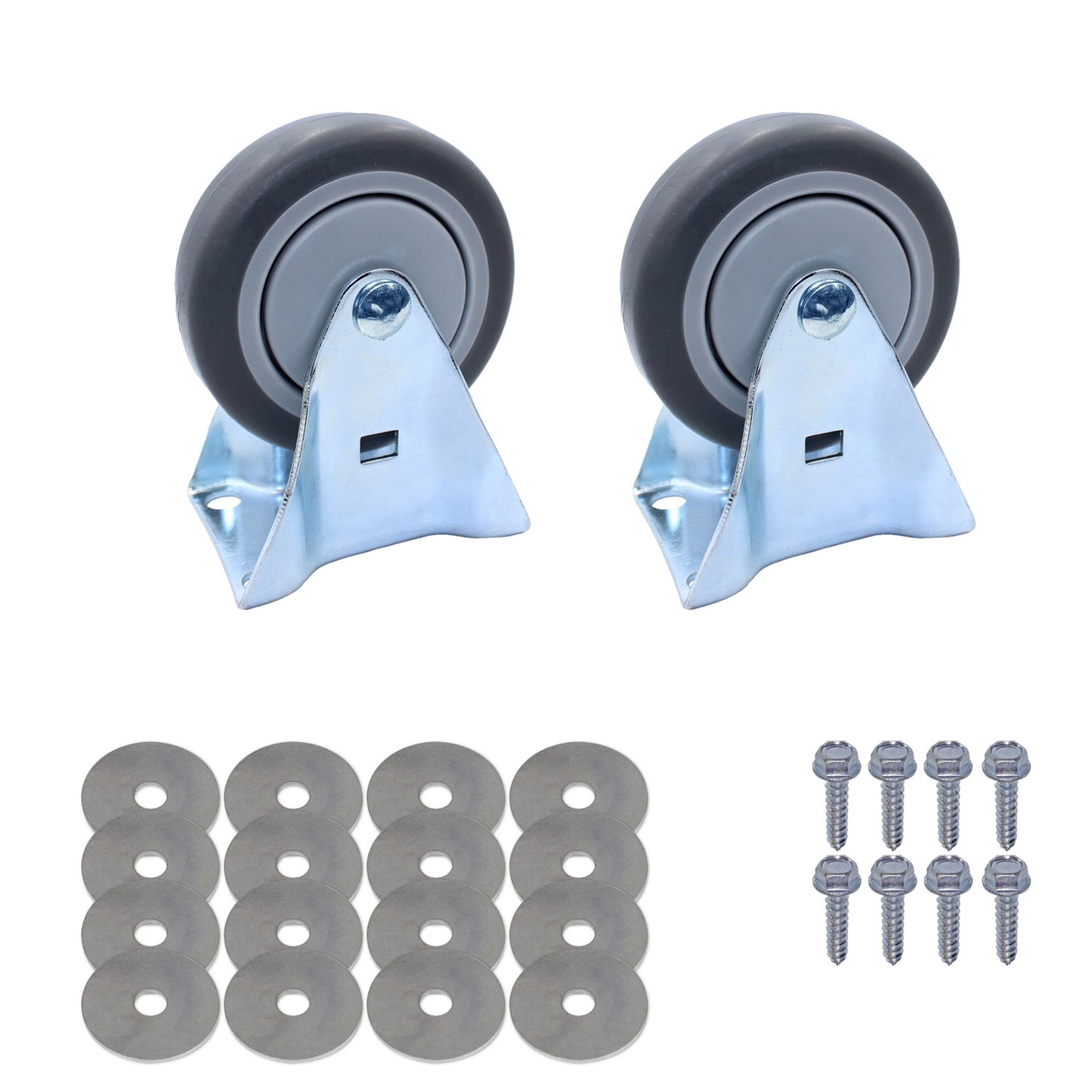 SNAP-LOC Wood Dolly Caster Steering Kit 4" Thermoplastic