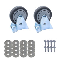 SNAP-LOC Wood Dolly Caster Steering Kit 4" Thermoplastic