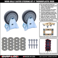 WOOD DOLLY BRACKET KIT  (no casters)