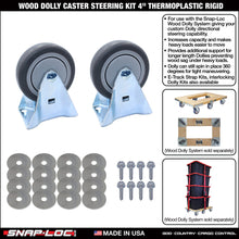 WOOD DOLLY BRACKET KIT  (no casters)