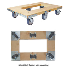 SNAP-LOC Wood Dolly Caster Steering Kit 4" Thermoplastic