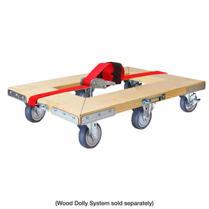 SNAP-LOC Wood Dolly Caster Steering Kit 4" Thermoplastic