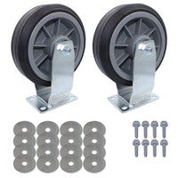 SNAP-LOC Wood Dolly Caster Steering Kit 6" Solid Rubber