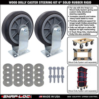 WOOD DOLLY BRACKET KIT  (no casters)