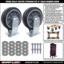 WOOD DOLLY BRACKET KIT  (no casters)