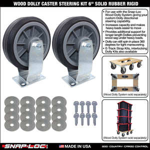 WOOD DOLLY BRACKET KIT  (no casters)