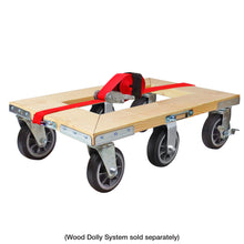 SNAP-LOC Wood Dolly Caster Steering Kit 6" Solid Rubber