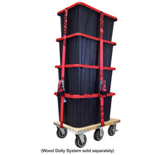 SNAP-LOC Wood Dolly Caster Steering Kit 6" Solid Rubber