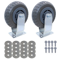 SNAP-LOC Wood Dolly Caster Steering Kit 6" Synthetic Rubber