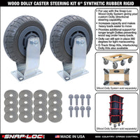 WOOD DOLLY BRACKET KIT  (no casters)