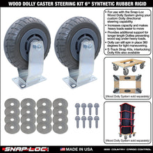 WOOD DOLLY BRACKET KIT  (no casters)