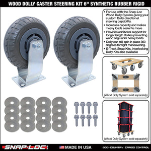 WOOD DOLLY BRACKET KIT  (no casters)